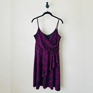 Banana Republic Draped Tank Dress Size 10 - Vibrant Abstract Print